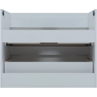 Тумба под раковину без столешницы Aquanet Практика 80 2 ящика, белая матовая