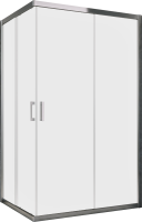 Душевой уголок Vegas Glass ZA-F Tur Novo h1900 100*80 08 10 профиль глянцевый хром, стекло сатин