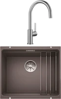 Комплект Мойка Blanco Etagon 500-U темная скала + Смеситель Candor 523120 Комплект Мойка Blanco Etagon 500-U темная скала + Смеситель Candor 523120