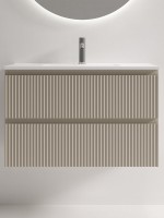 Тумба с раковиной Sancos Snob R 80 Beige Soft, раковина CN7026