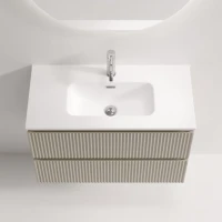 Тумба с раковиной Sancos Snob R 80 Beige Soft, раковина CN7026