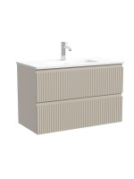 Тумба с раковиной Sancos Snob R 80 Beige Soft, раковина CN7026