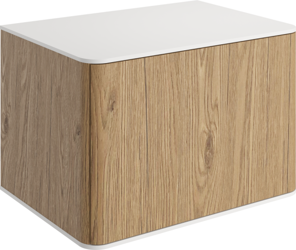 Тумба под раковину со столешницей STWORKI Ноттвиль 60 дуб верона, без выреза под смеситель