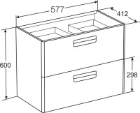 Мебель для ванной комнаты Roca Gap 60 матовая белая Мебель для ванной комнаты Roca Gap 60 матовая белая