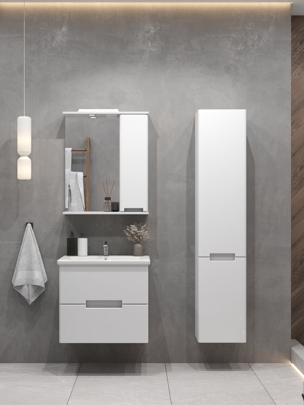 Мебель для ванной комнаты SanStar Ориана 60 подвесная, раковина Cersanit Como 60