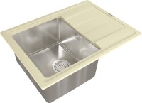 Комплект Мойка Florentina Комби 650 шампань + Измельчитель Bone Crusher BC 810-SL Slim Line