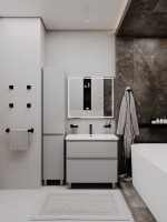 Тумба напольная SanStar Riana 80 Без раковины для ванной комнаты, Грей