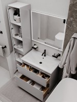 Тумба напольная SanStar Riana 80 Без раковины для ванной комнаты, Грей