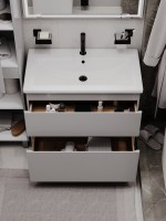 Тумба напольная SanStar Riana 80 Без раковины для ванной комнаты, Грей