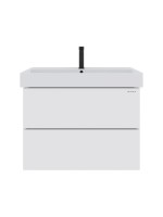 Тумба Onika Эсквана 80 подвесная, белая (ум. Вилис 80)