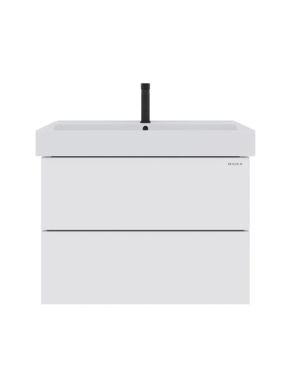 Тумба Onika Эсквана 80 подвесная, белая (ум. Вилис 80)