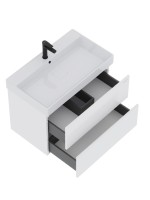 Тумба Onika Эсквана 80 подвесная, белая (ум. Вилис 80)