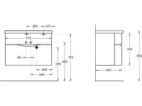 Мебель для ванной комнаты KERAMA MARAZZI Riva 80 подвесная, белая матовая