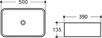 Накладная раковина Comforty T-Y9378