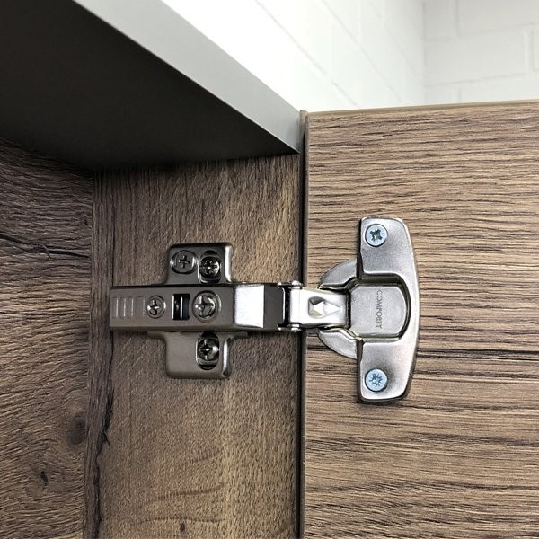 Зеркало-шкаф Comforty Никосия 70 темный дуб