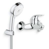 Душевой комплект Гарнитур Grohe Tempesta Cosmopolitan 27588002 + Смеситель Euroeco 32743000