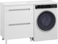 Мебель для ванной комнаты Misty Байкал 70 L для стиральной машины, белая