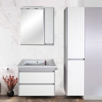 Мебель для ванной комнаты ASB-Mebel Мирано 85 слоновая кость, шиншилла серая