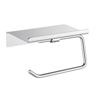 Держатель для туалетной бумаги с полочкой Shevanik SG5705-1, хром Держатель для туалетной бумаги с полочкой Shevanik SG5705-1, хром