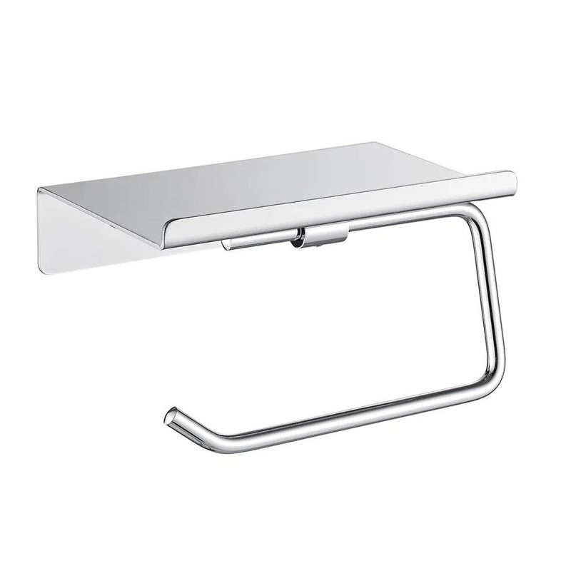 Держатель для туалетной бумаги с полочкой Shevanik SG5705-1, хром