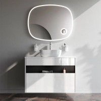 Тумба с раковиной AM.PM Func 100 белый глянец, со столешницей, раковина M8FWCC10450WG