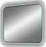 Зеркало DIWO Кострома 80 черное, с подсветкой, прямоугольное, инфракрасный выключатель