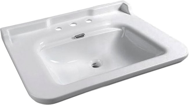 Раковина Kerasan Waldorf 4142 с 3 отверстиями, с пьедесталом