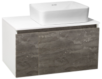 Тумба под раковину без столешницы Runo Бари 80 железный камень