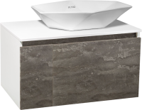 Тумба под раковину без столешницы Runo Бари 80 железный камень