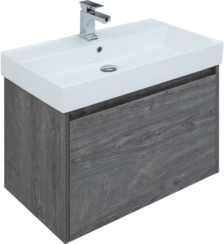 Мебель для ванной комнаты Aquanet Nova Lite 75 дуб рошелье, 1 ящик