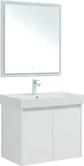 Мебель для ванной Aquanet Nova Lite 75 белый глянец, с дверками