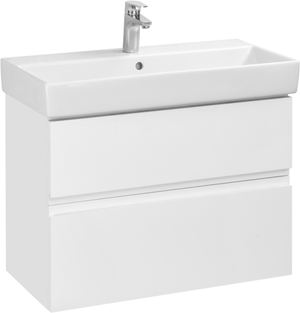 Тумба с раковиной Roca Oleta 80, белая матовая