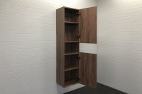 Шкаф пенал для ванной Comforty Бордо 40 дуб тёмно-коричневый