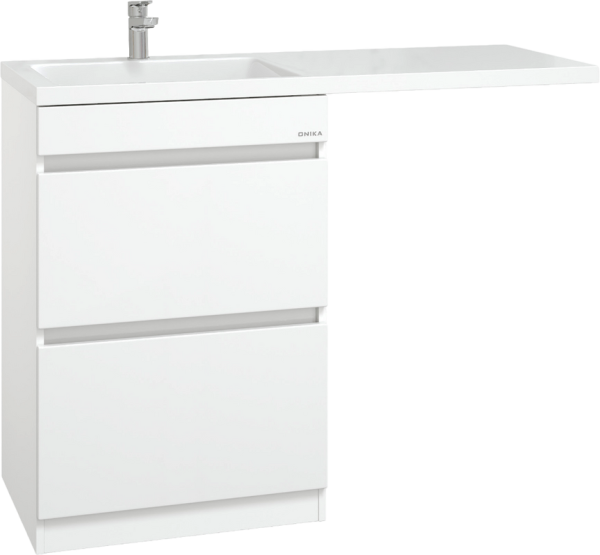 Тумба под раковину Onika Милтон 58, с ящиками, под стиральную машину