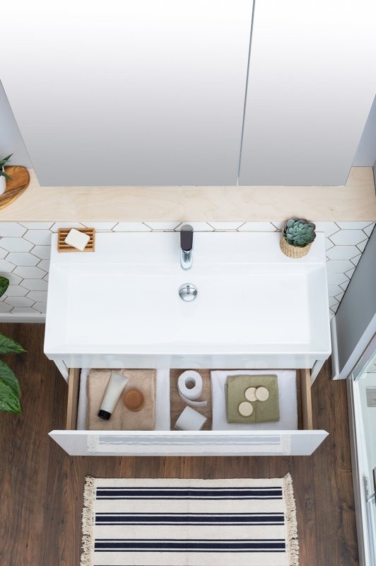 Мебель для ванной комнаты Aquanet Йорк 100 белая