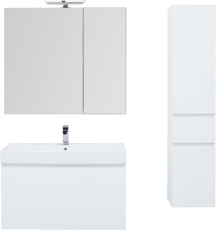 Мебель для ванной комнаты Aquanet Йорк 100 белая