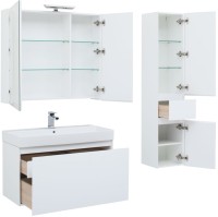 Мебель для ванной комнаты Aquanet Йорк 100 белая