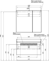 Мебель для ванной комнаты Aquanet Йорк 100 белая