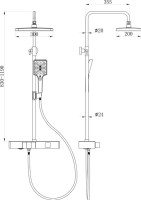 Душевая стойка beWash BV0MMSS6151 хром