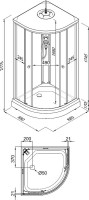 Душевая кабина Triton Нова Щ0000062583 90х90 Душевая кабина Triton Нова Щ0000062583 90х90