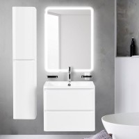 Мебель для ванной комнаты BelBagno Albano 70 подвесная, bianco lucido