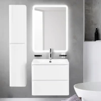 Мебель для ванной комнаты BelBagno Albano 70 подвесная, bianco lucido