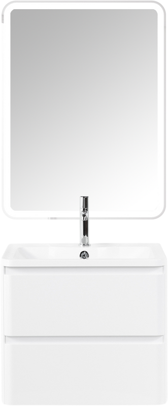 Мебель для ванной комнаты BelBagno Albano 70 подвесная, bianco lucido