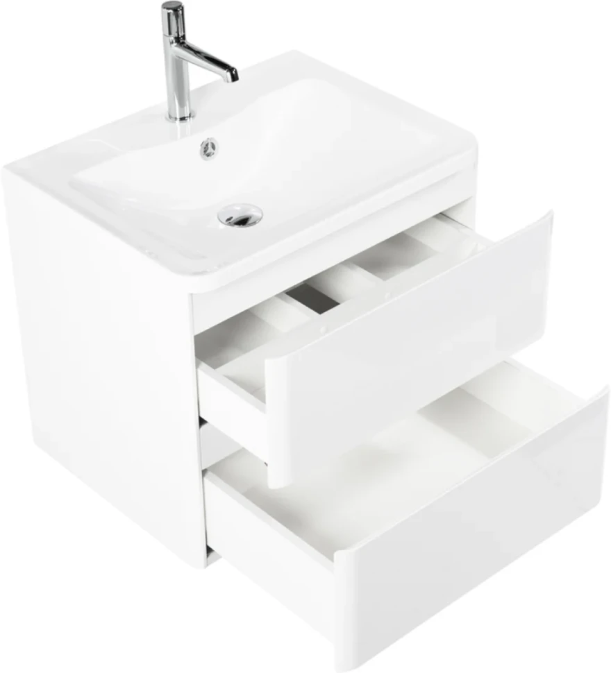 Мебель для ванной комнаты BelBagno Albano 70 подвесная, bianco lucido