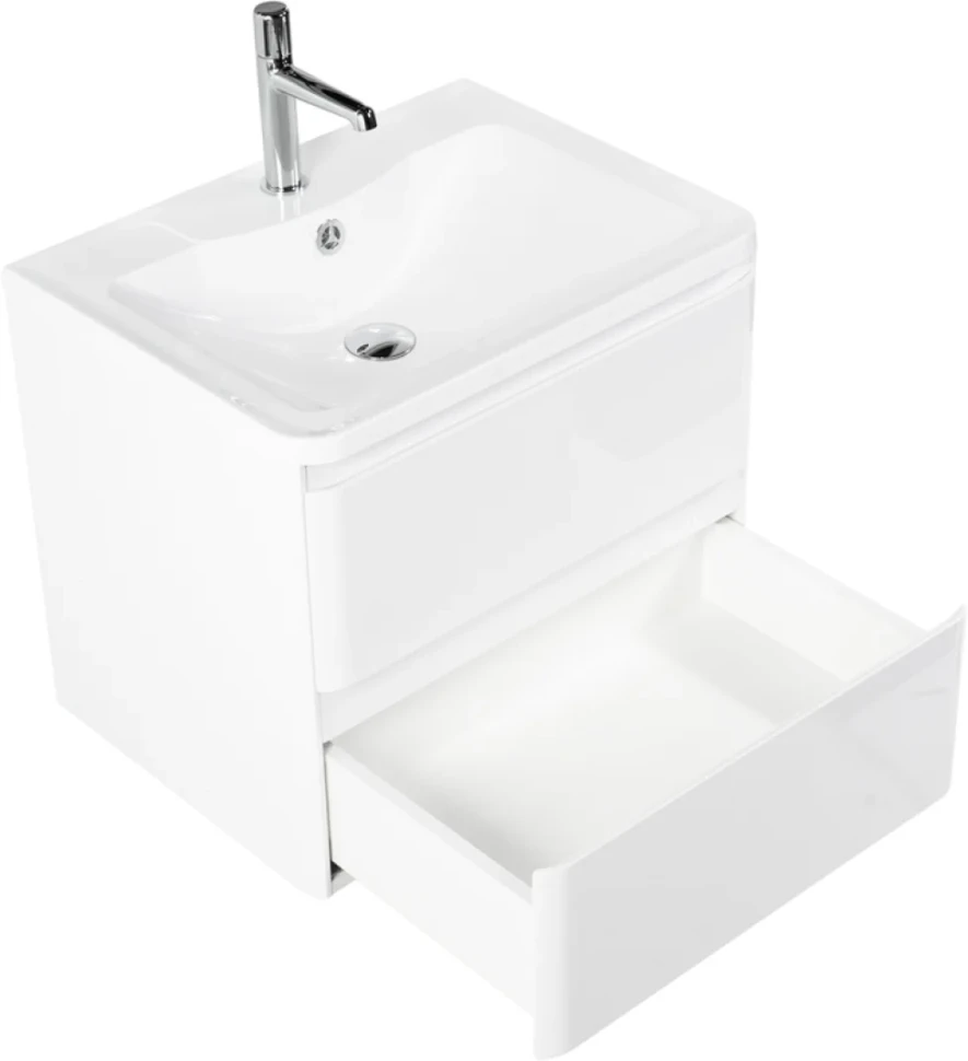 Мебель для ванной комнаты BelBagno Albano 70 подвесная, bianco lucido