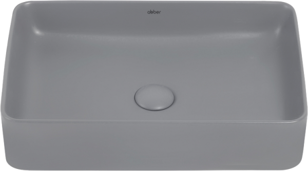 Накладная раковина Abber Rechteck AC2207MG матовая серая