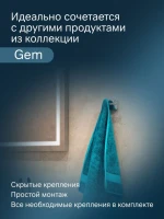 Крючок AM.PM Gem A9035600 глянцевый хром, на шурупах Крючок AM.PM Gem A9035600 глянцевый хром, на шурупах