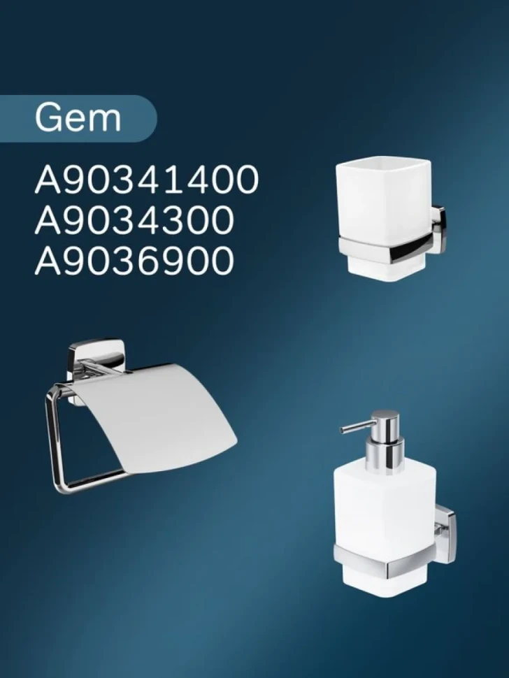 Крючок AM.PM Gem A9035600 глянцевый хром, на шурупах