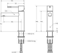 Смеситель Cezares Relax RELAX-LS2-01-W0 хром