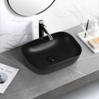 Накладная раковина Abber Rechteck AC2200MB матовая черная